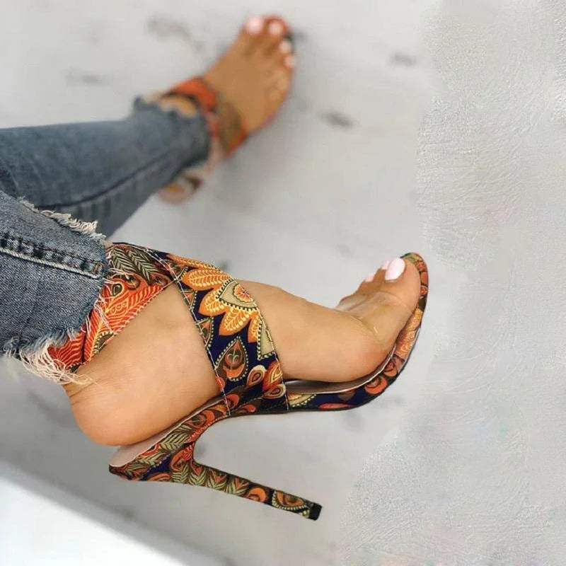 Women's Plus Size Stiletto Heel Sandals  Pre2brand