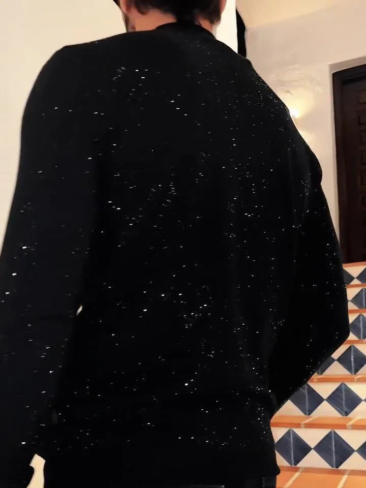 Men's Sequined Long Sleeve Top  Pre2brand