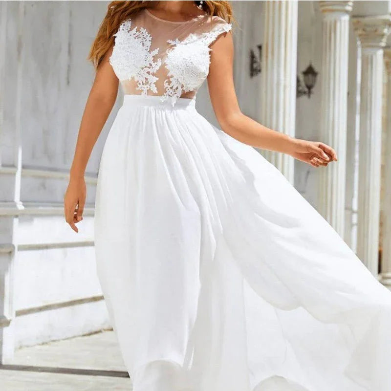 Chiffon Lace Trailing Wedding Large Swing Dress  Pre2brand