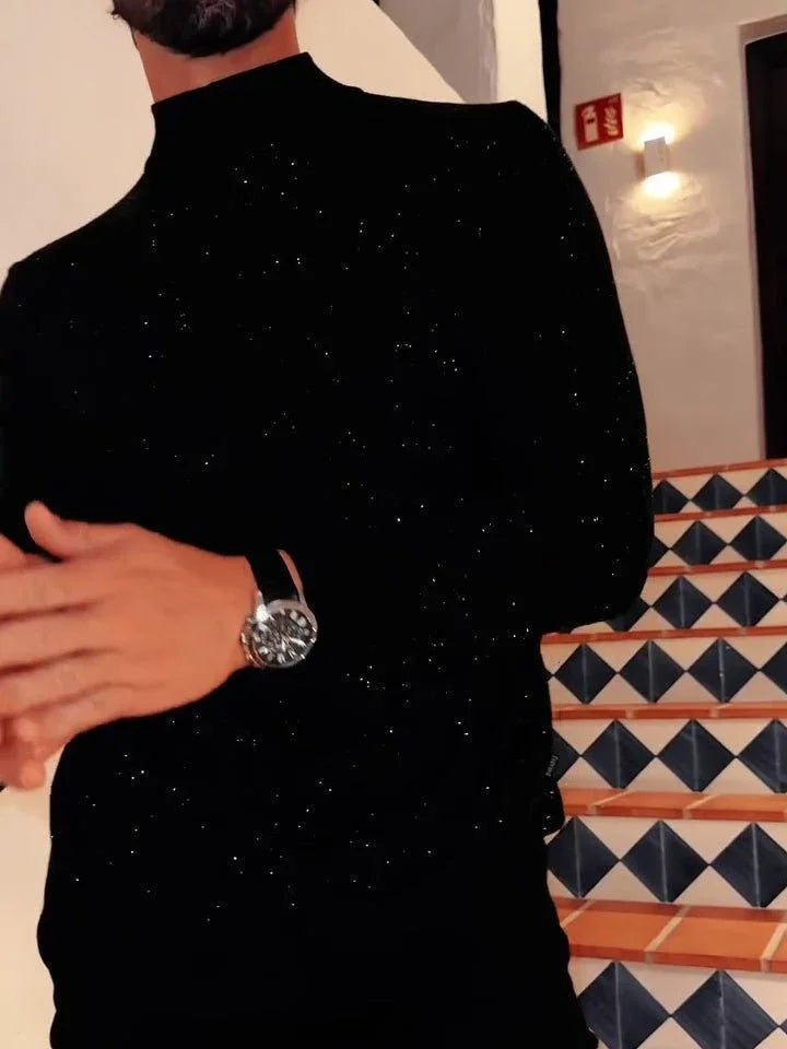 Men's Sequined Long Sleeve Top  Pre2brand