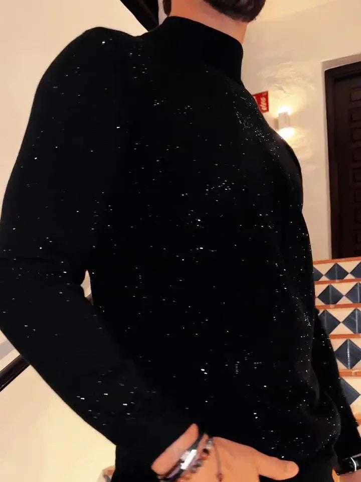 Men's Sequined Long Sleeve Top  Pre2brand