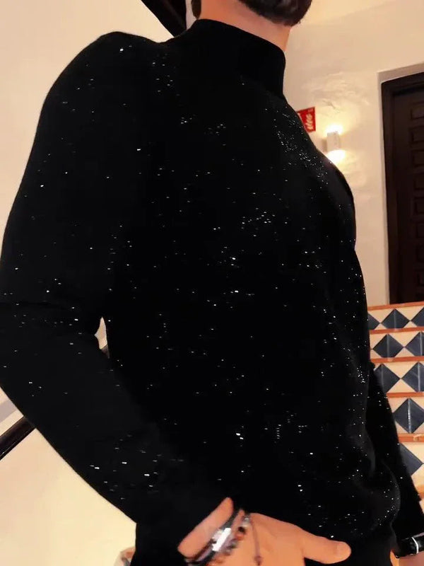 Men's Sequined Long Sleeve Top  Pre2brand