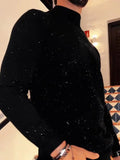 Men's Sequined Long Sleeve Top  Pre2brand