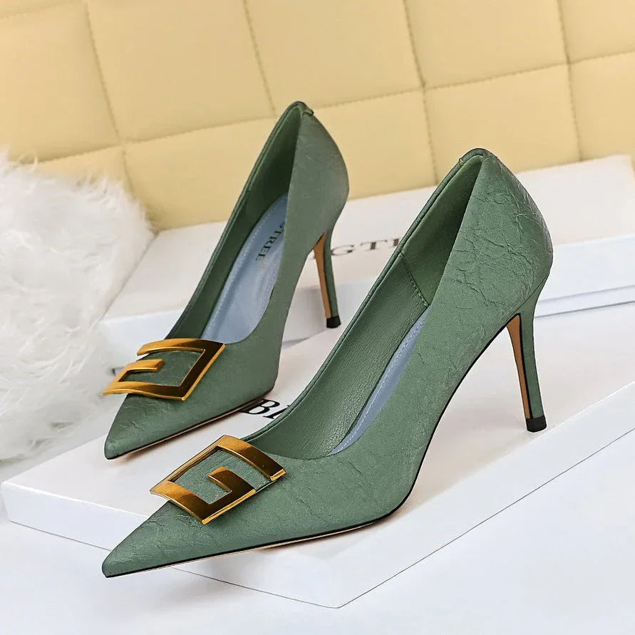 Women's Sequined Pointed Toe Stiletto Heels  Pre2brand