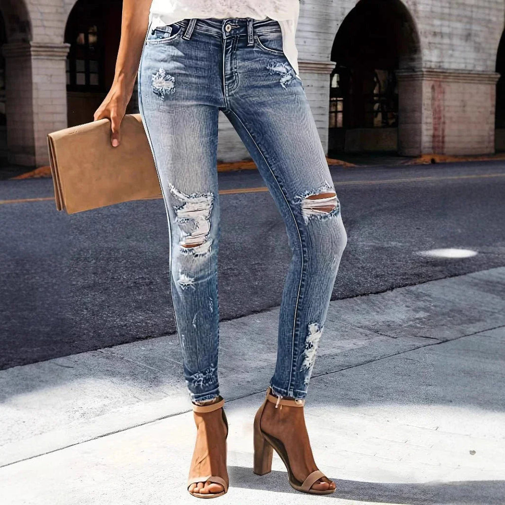 Jeans Women'S High Elastic Slim Fit Slimming  Pre2brand