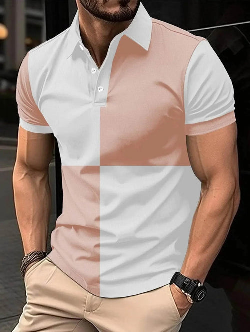 Men's Color Stitching Polo Shirt – image 2 of 11