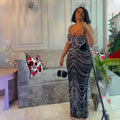 Sling Hot Drilling Foam Beads Evening Dress  Pre2brand