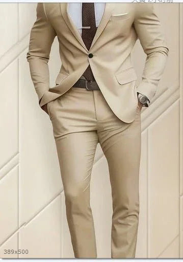 Two-Piece Suit Business Professional Formal Wear Korean Slim Fit  Pre2brand