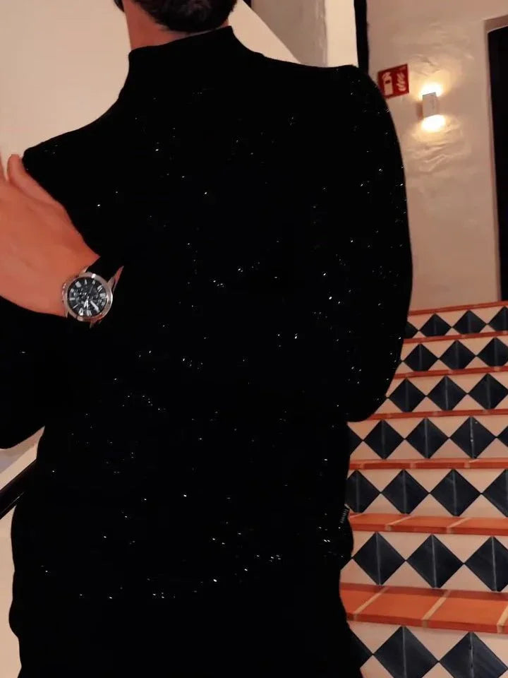 Men's Sequined Long Sleeve Top  Pre2brand