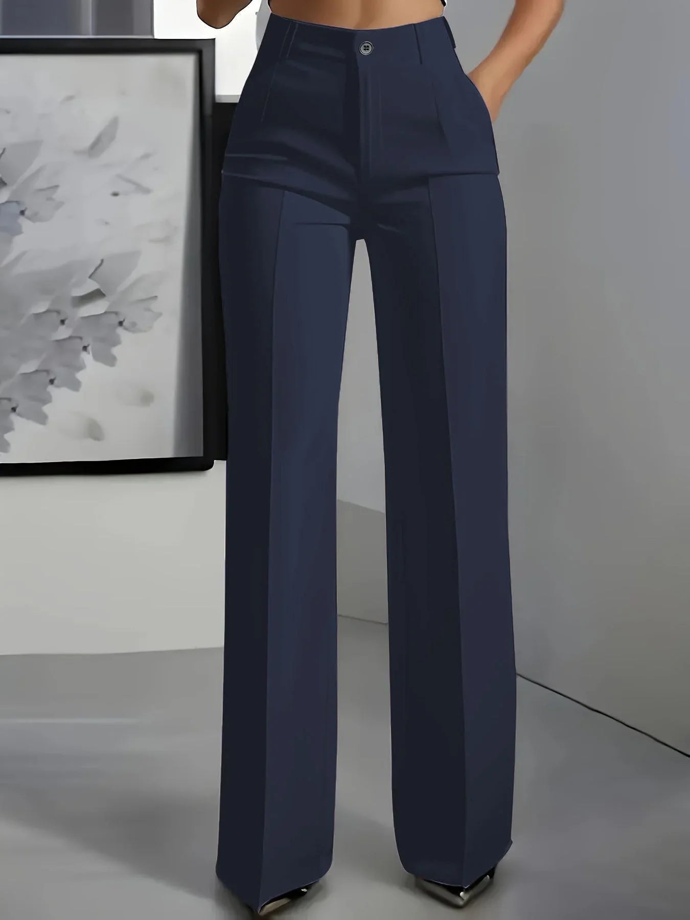 Women's White Wide-Leg Trousers  Pre2brand