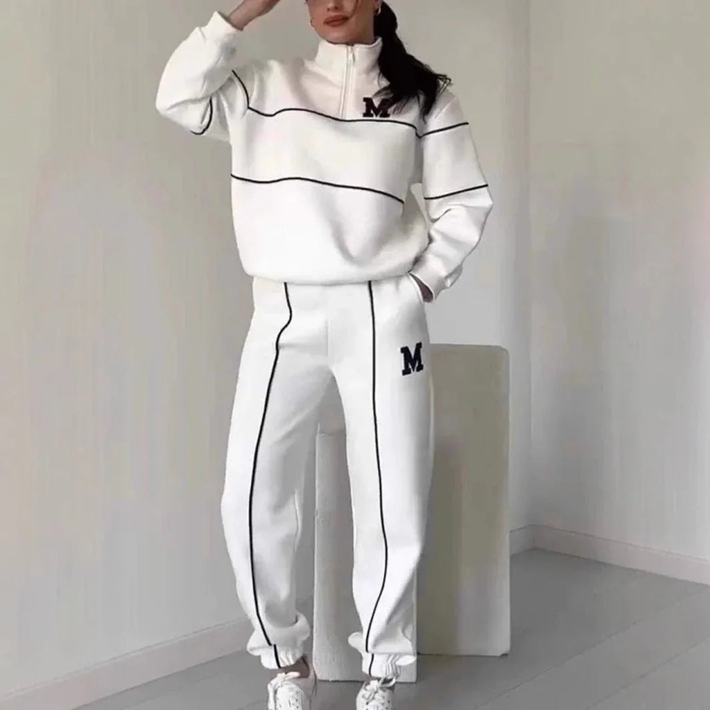Womens 2 Piece Outfits Lounge Hoodless Pullover Sweatshirt Sweatsuit Sets Sweatshirt Baggy Fashion Sweatpants With Pockets  Pre2brand