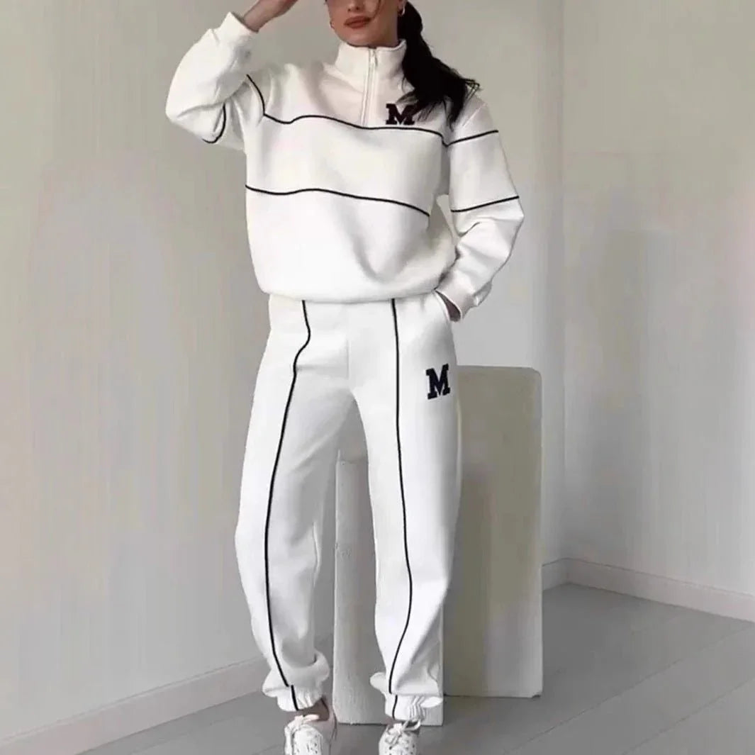 Womens 2 Piece Outfits Lounge Hoodless Pullover Sweatshirt Sweatsuit Sets Sweatshirt Baggy Fashion Sweatpants With Pockets  Pre2brand