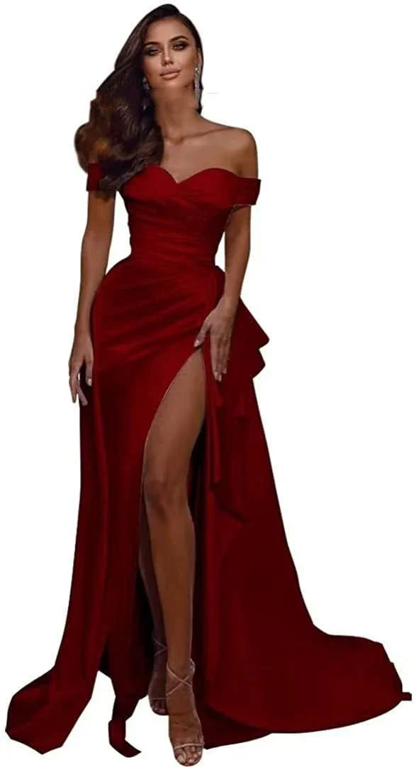 Women's Off-Shoulder Fashion Dress  Pre2brand
