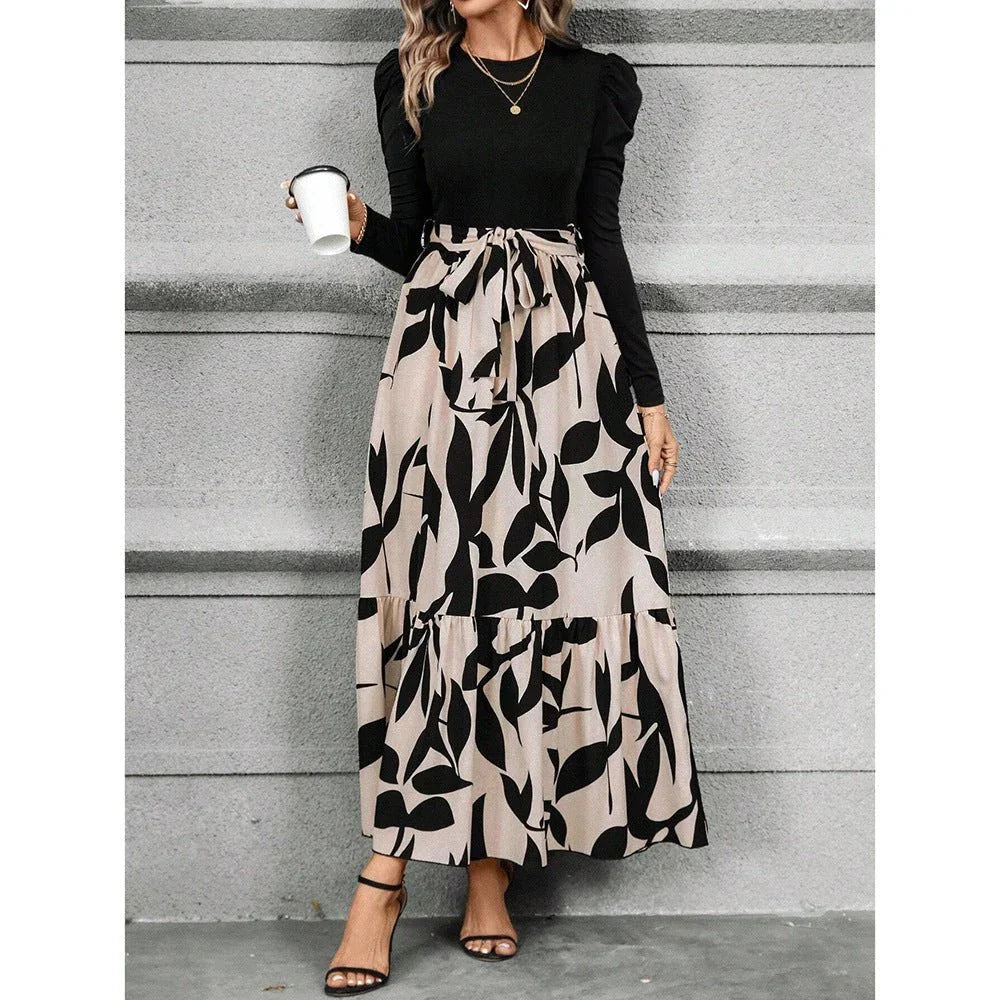 Women's Floral Print Long Sleeve Dress  Pre2brand