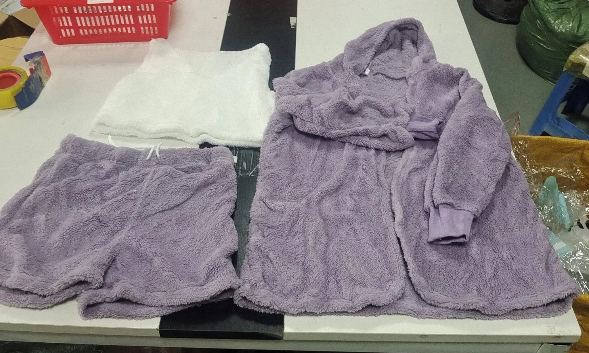 Women's 3-Piece Crop Top & Shorts Pajama Set  Pre2brand