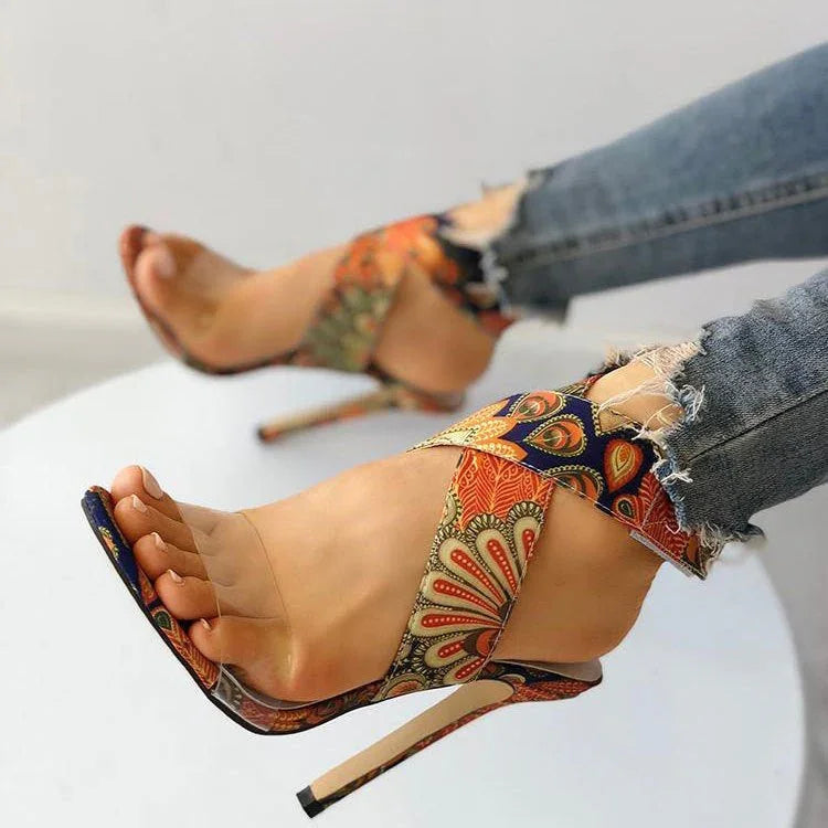 Women's Plus Size Stiletto Heel Sandals  Pre2brand