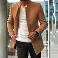 Men'S Slim Coat Fashion Single-Breasted Solid Color Business Jackets Fall And Winter Tops Outwear Clothing  Pre2brand
