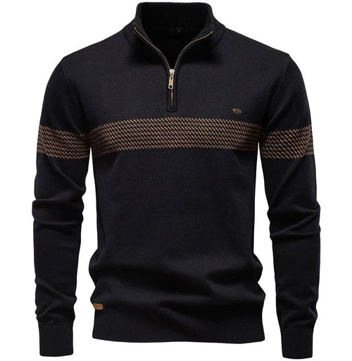 Men's Casual Half-Zip Sweater Top