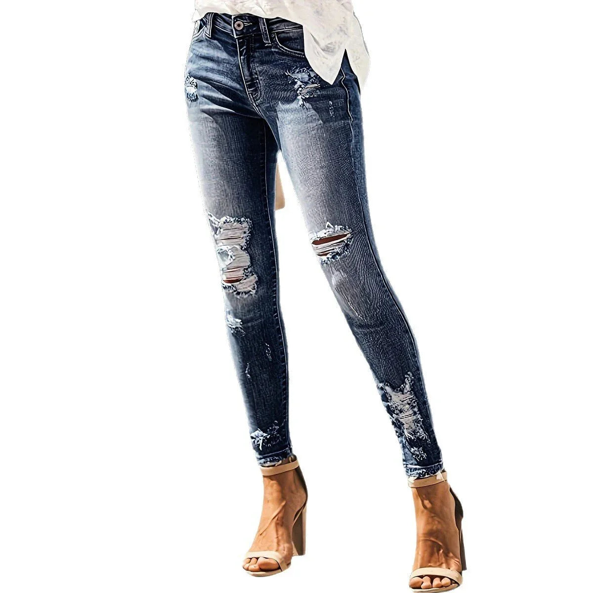 Jeans Women'S High Elastic Slim Fit Slimming  Pre2brand