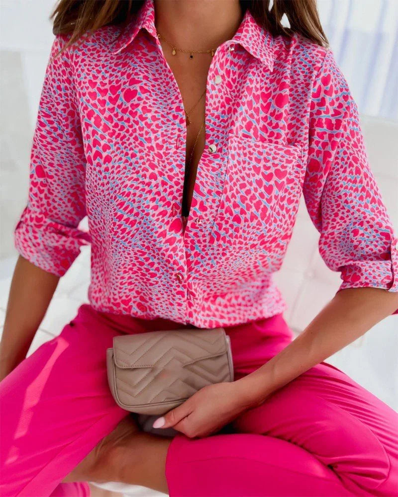 Fashion Long Sleeve Printed Shirt  Pre2brand